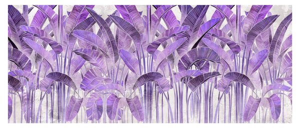 Slika - Vijolični listi v mavcu (120x50 cm)