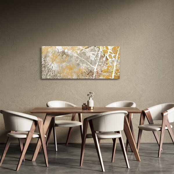 Slika - Vintage stena z rožami (120x50 cm)