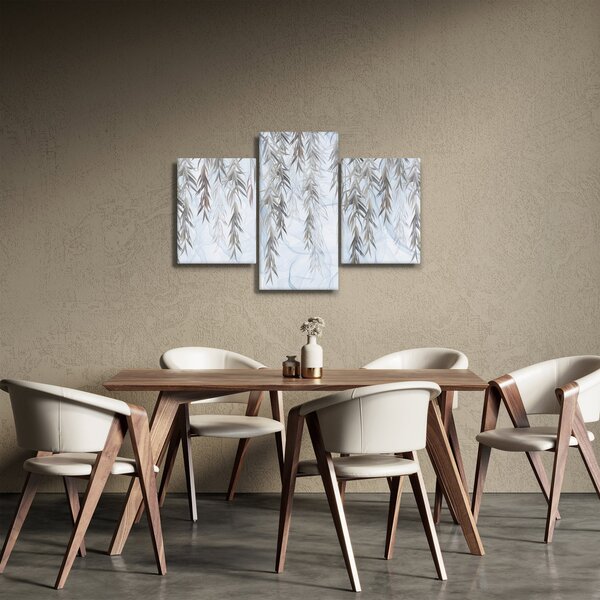 Slika - Vrbove vejice na modrem ozadju (90x60 cm)