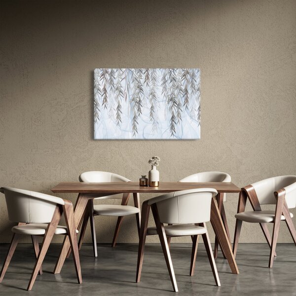Slika - Vrbove vejice na modrem ozadju (90x60 cm)