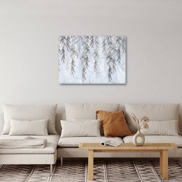 Slika - Vrbove vejice na modrem ozadju (70x50 cm)