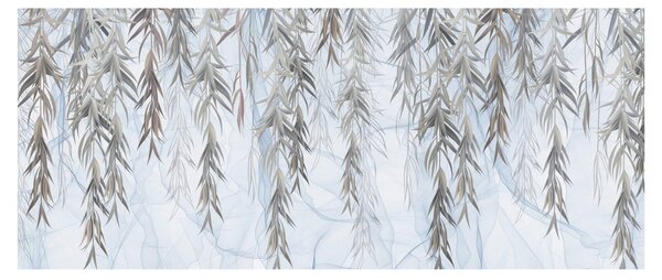 Slika - Vrbove vejice na modrem ozadju (120x50 cm)