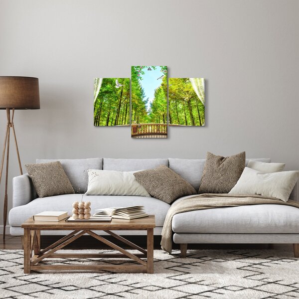 Slika - Pogled na gozd (90x60 cm)