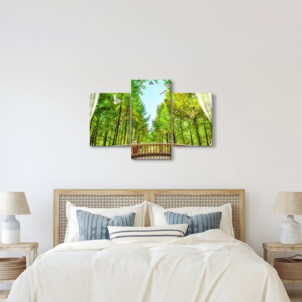 Slika - Pogled na gozd (90x60 cm)