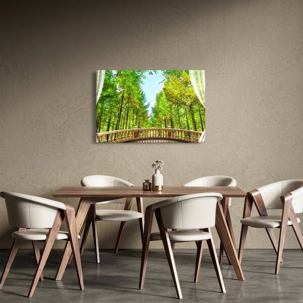 Slika - Pogled na gozd (90x60 cm)
