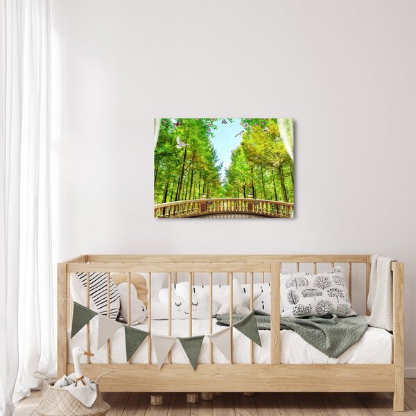 Slika - Pogled na gozd (70x50 cm)