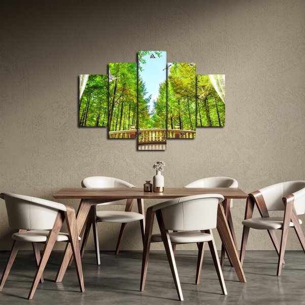 Slika - Pogled na gozd (150x105 cm)