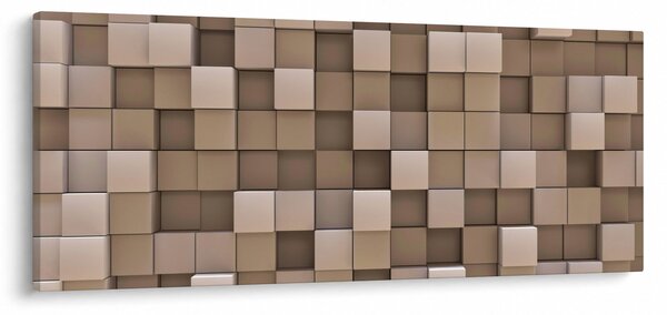 Slika - Bež kocke (120x50 cm)