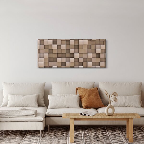 Slika - Bež kocke (120x50 cm)
