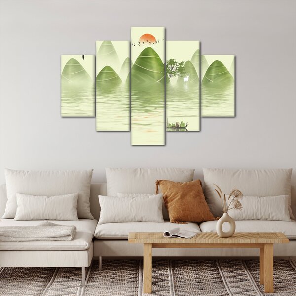 Slika - Dolina Zelenih gora (150x105 cm)
