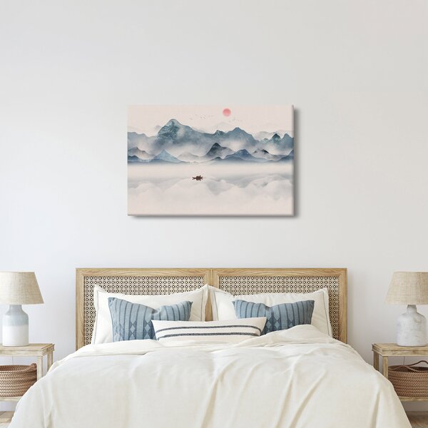 Slika - Dolina modrih gora (90x60 cm)