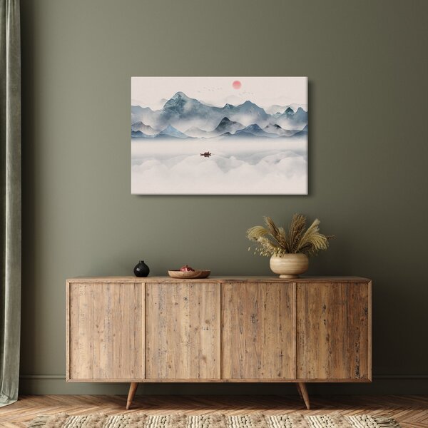 Slika - Dolina modrih gora (90x60 cm)