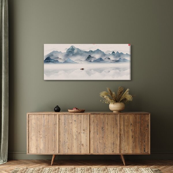 Slika - Dolina modrih gora (120x50 cm)
