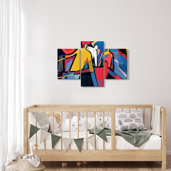 Slika - Abstrakcija moških (90x60 cm)