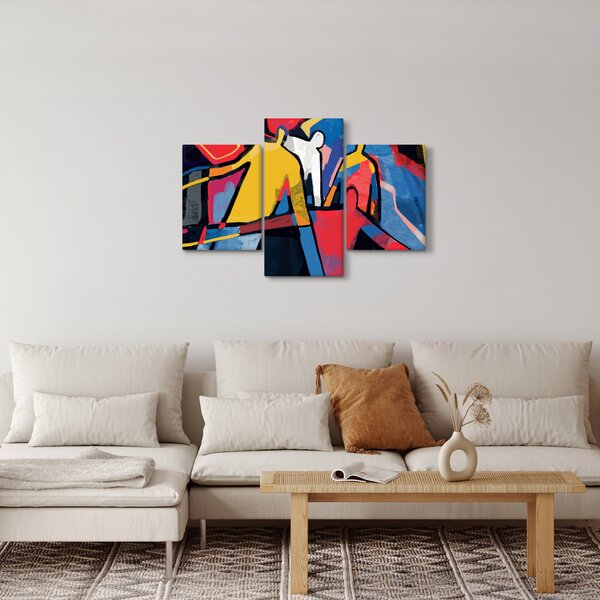 Slika - Abstrakcija moških (90x60 cm)