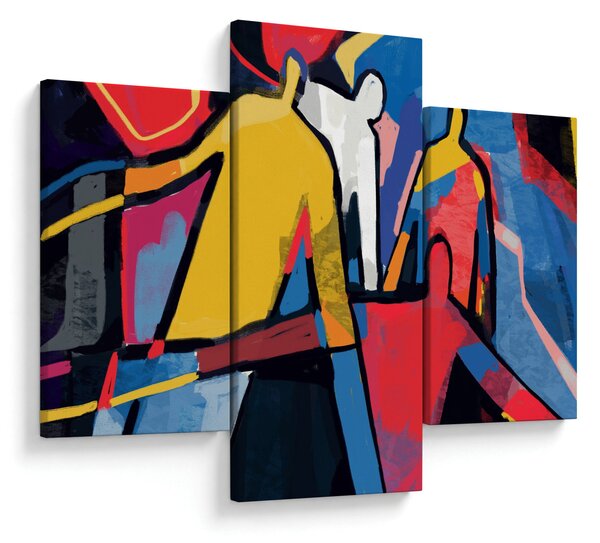 Slika - Abstrakcija moških (90x60 cm)