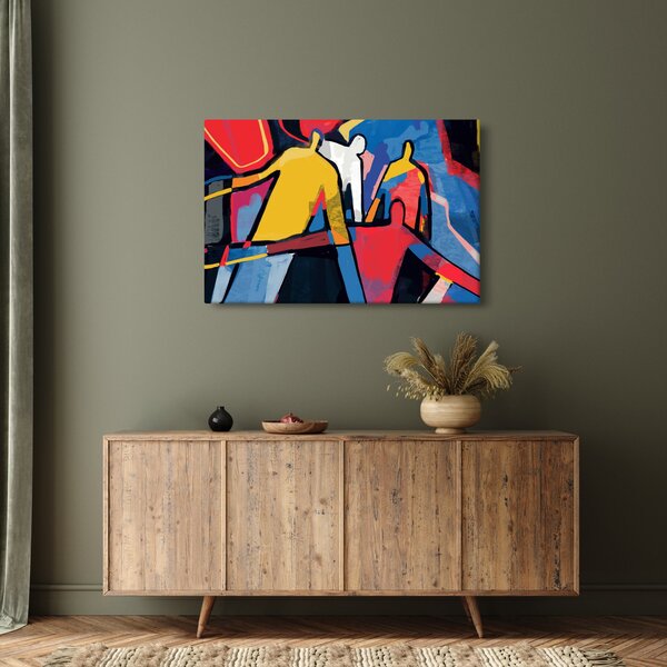 Slika - Abstrakcija moških (90x60 cm)