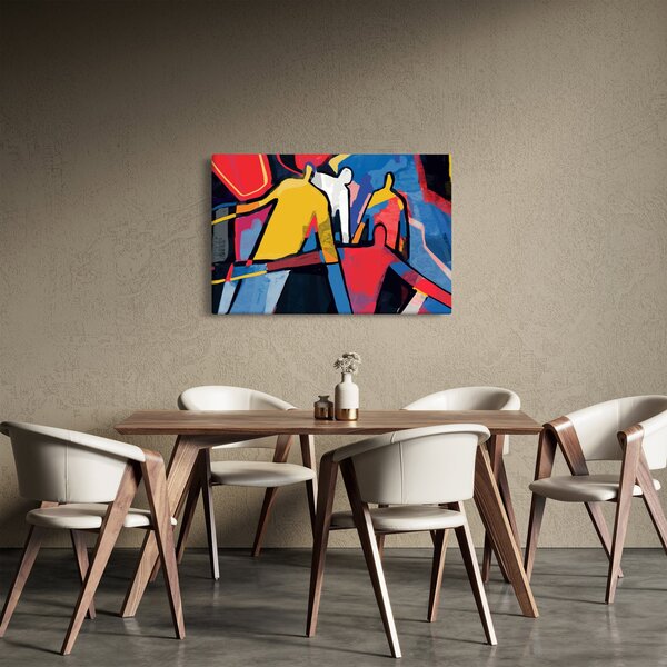 Slika - Abstrakcija moških (90x60 cm)