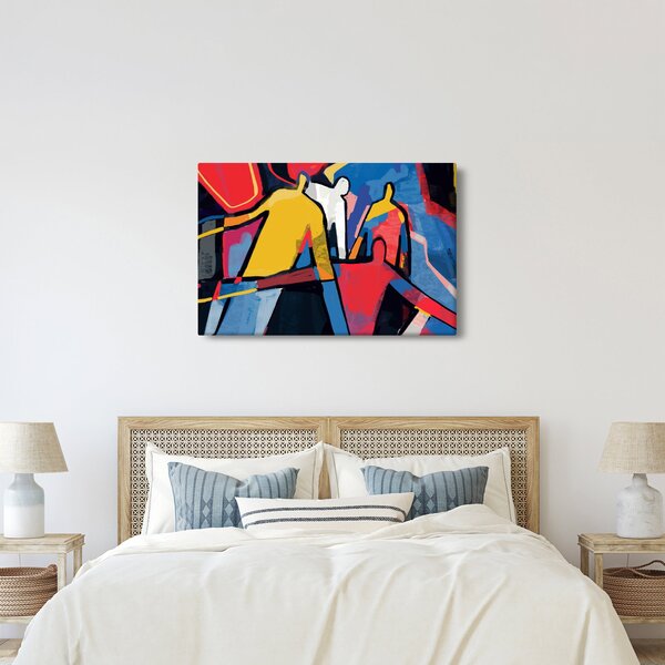 Slika - Abstrakcija moških (90x60 cm)