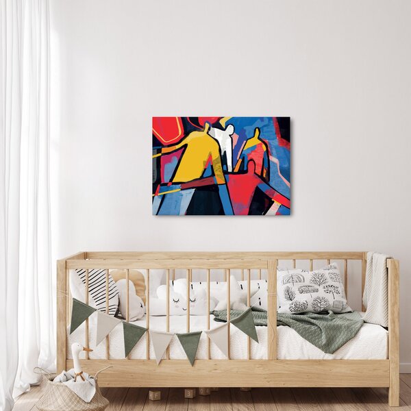 Slika - Abstrakcija moških (70x50 cm)