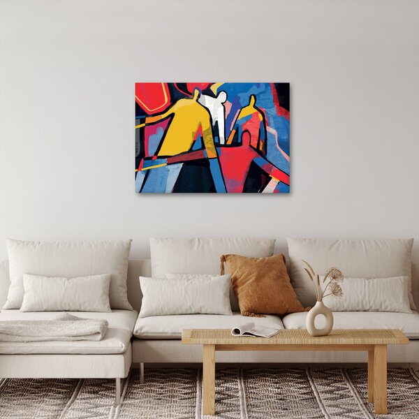 Slika - Abstrakcija moških (70x50 cm)