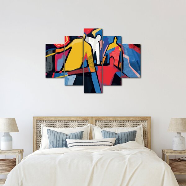 Slika - Abstrakcija moških (150x105 cm)