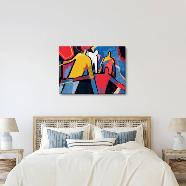 Slika - Abstrakcija moških (70x50 cm)