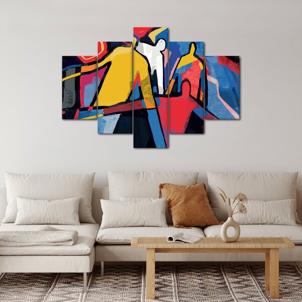 Slika - Abstrakcija moških (150x105 cm)