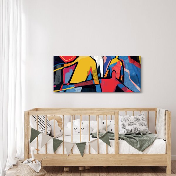 Slika - Abstrakcija moških (120x50 cm)