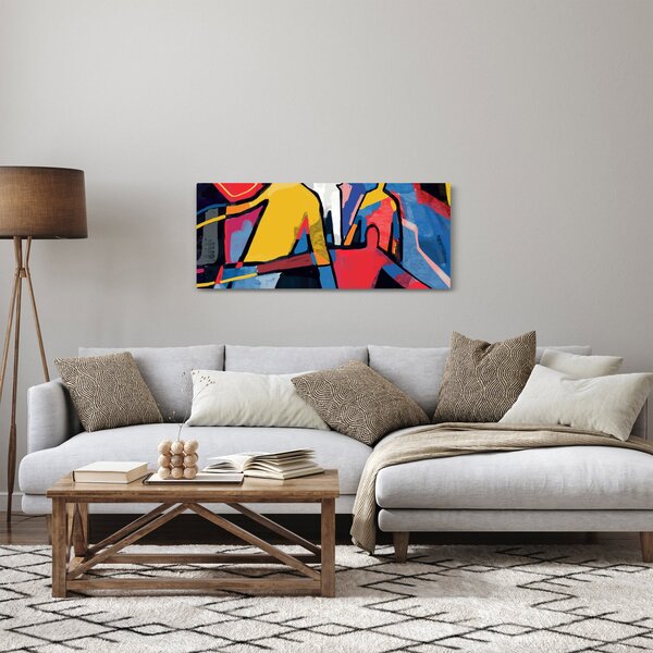 Slika - Abstrakcija moških (120x50 cm)