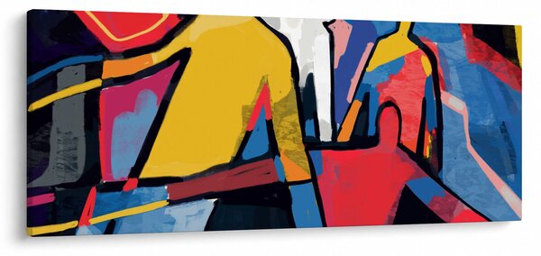 Slika - Abstrakcija moških (120x50 cm)