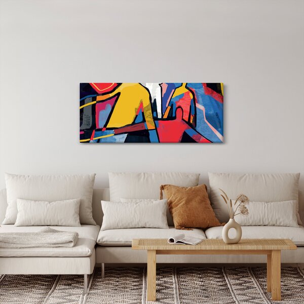 Slika - Abstrakcija moških (120x50 cm)
