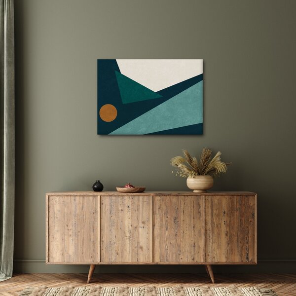Slika - kubistična abstrakcija (70x50 cm)