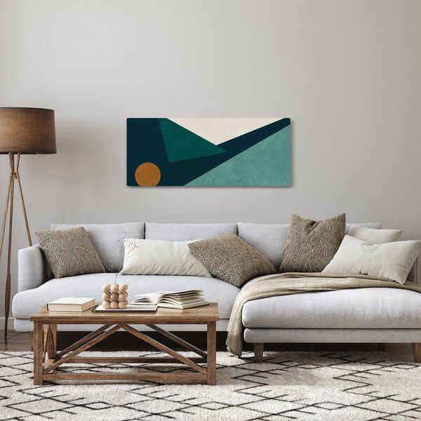 Slika - kubistična abstrakcija (120x50 cm)