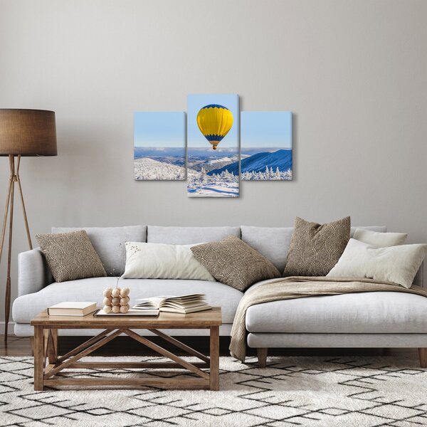 Slika - Let nad zimsko pokrajino (90x60 cm)