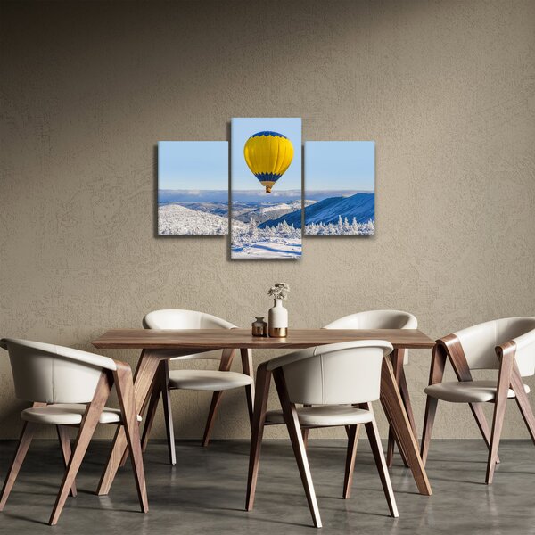 Slika - Let nad zimsko pokrajino (90x60 cm)