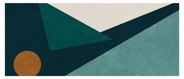 Slika - kubistična abstrakcija (120x50 cm)