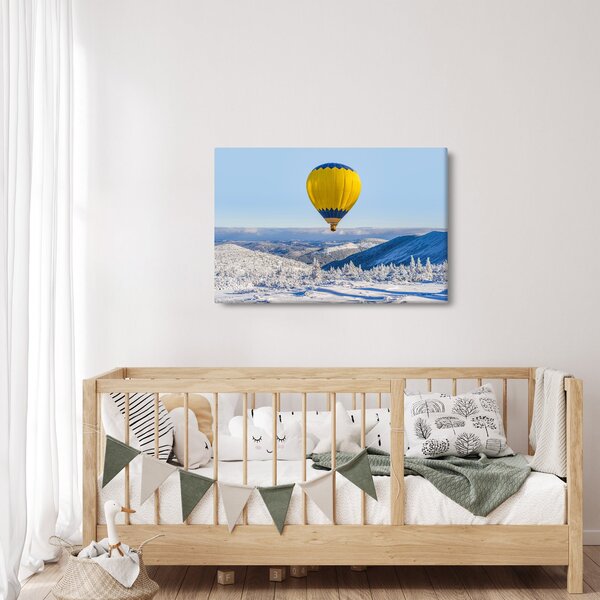 Slika - Let nad zimsko pokrajino (90x60 cm)