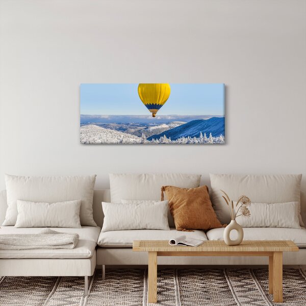Slika - Let nad zimsko pokrajino (120x50 cm)
