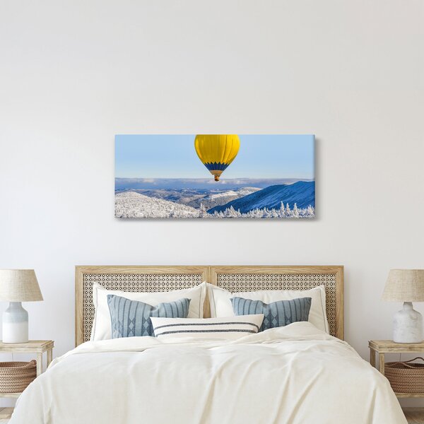Slika - Let nad zimsko pokrajino (120x50 cm)