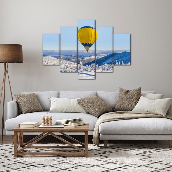 Slika - Let nad zimsko pokrajino (150x105 cm)