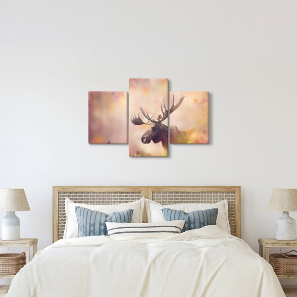 Slika - Gozd v jesenskem listju (90x60 cm)