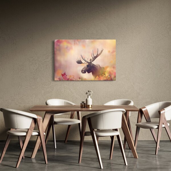 Slika - Gozd v jesenskem listju (90x60 cm)
