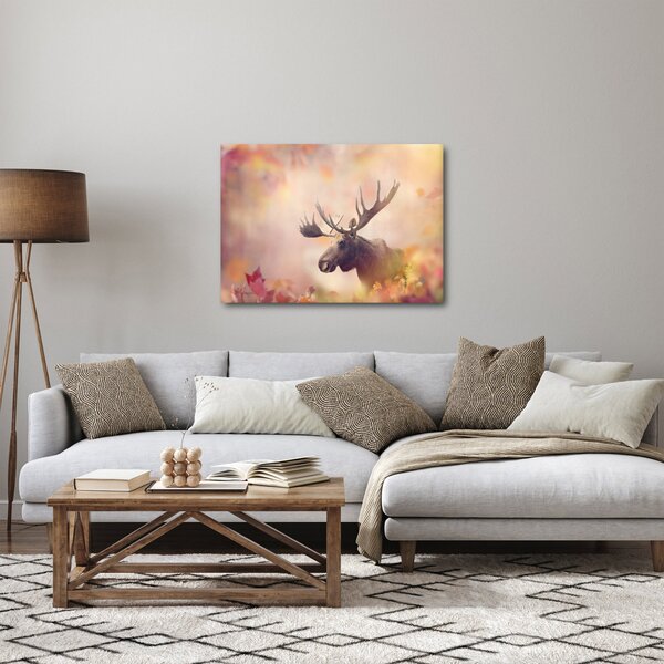 Slika - Gozd v jesenskem listju (70x50 cm)