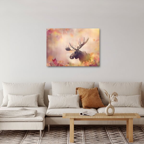 Slika - Gozd v jesenskem listju (70x50 cm)