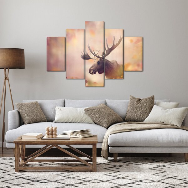 Slika - Gozd v jesenskem listju (150x105 cm)
