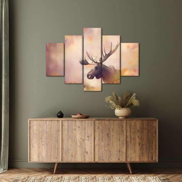 Slika - Gozd v jesenskem listju (150x105 cm)