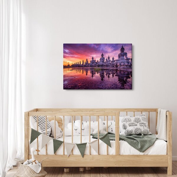 Slika - Bude v sončnem zahodu (90x60 cm)