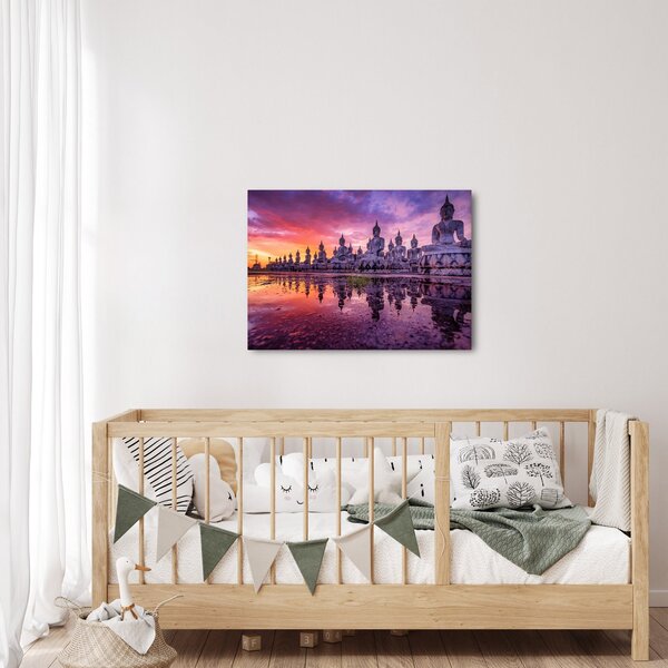 Slika - Bude v sončnem zahodu (70x50 cm)