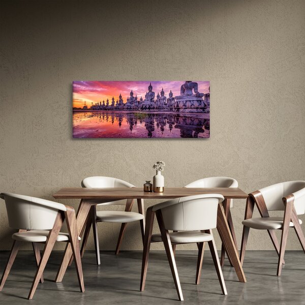 Slika - Bude v sončnem zahodu (120x50 cm)